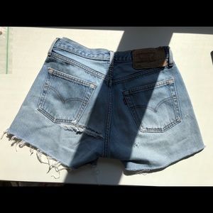 Ripped Levi Urban Outfitters shorts